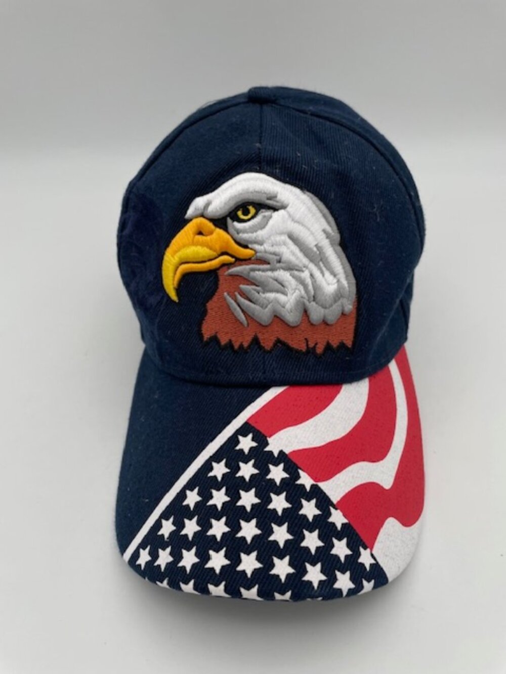 American Eagle and Flag Baseball Hat